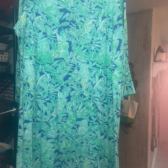 Lilly Pulitzer cotton dress with panda detailing, excellent condition size lrg - Picture 3 of 5